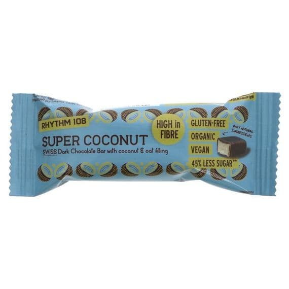 Rhythm 108 Super Coconut Swiss Choc Bar - 33g