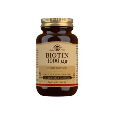Solgar® Biotin 1000 µg Vegetable Capsules - 50