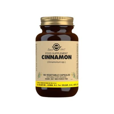 Solgar® Cinnamon Vegetable Capsules - 100