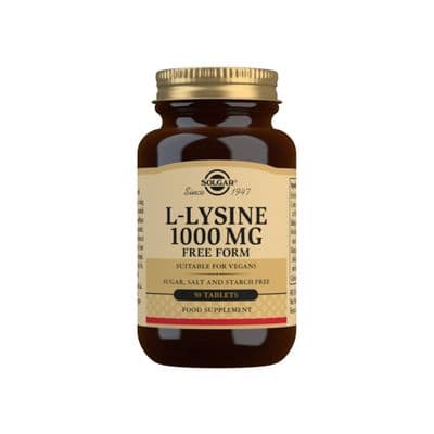 Solgar® L-Lysine 1000 mg Tablets - 50