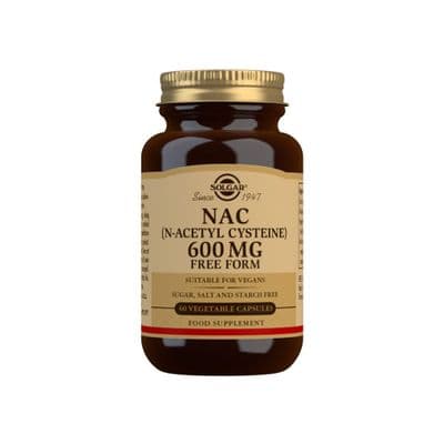 Solgar® NAC (N-Acetyl-L-Cysteine) 600 mg Vegetable Capsules