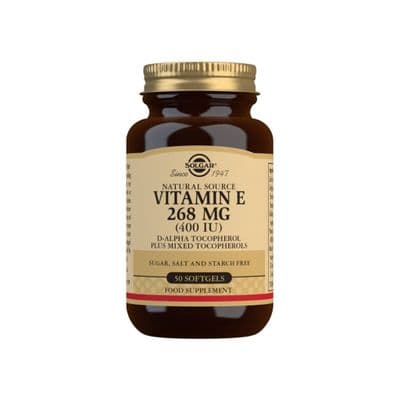 Solgar® Natural Source Vitamin E 268 mg (400 IU) Softgels - 50