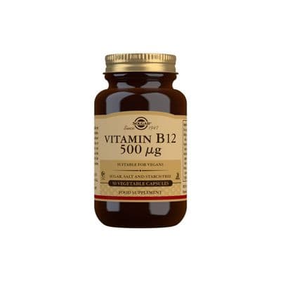 Solgar® Vitamin B12 500 µg Vegetable Capsules - 50