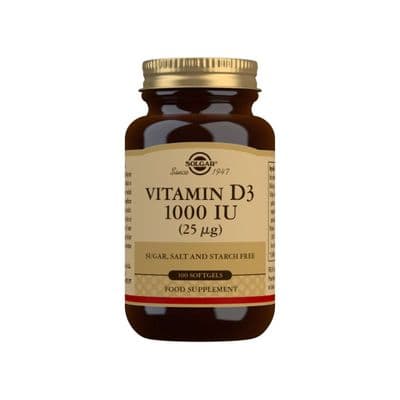 Solgar® Vitamin D3 1000 IU (25 µg) Softgels - 100