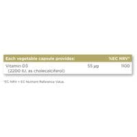 Solgar® Vitamin D3 (Cholecalciferol) 2200 IU (55 µg) Vegetable Capsules