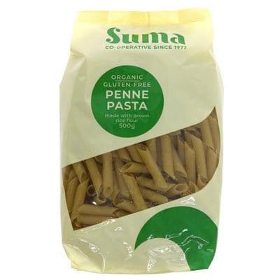 Suma Gf Brown Rice Penne Pasta - Org - 500g