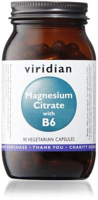 Viridian Magnesium Citrate (100mg) w/ B6 (25mg) - 90 Veg Caps