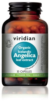 Viridian Organic Icelandic Angelica Extract - 30 Veg Caps