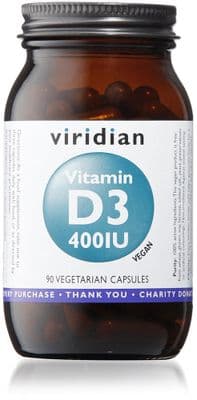Viridian Vitamin D3  400iu - 90 Veg Caps