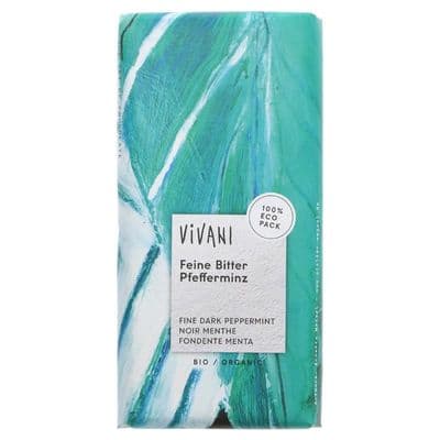 Vivani Organic Chocolate Dark Choc & Peppermint Filling - 100g