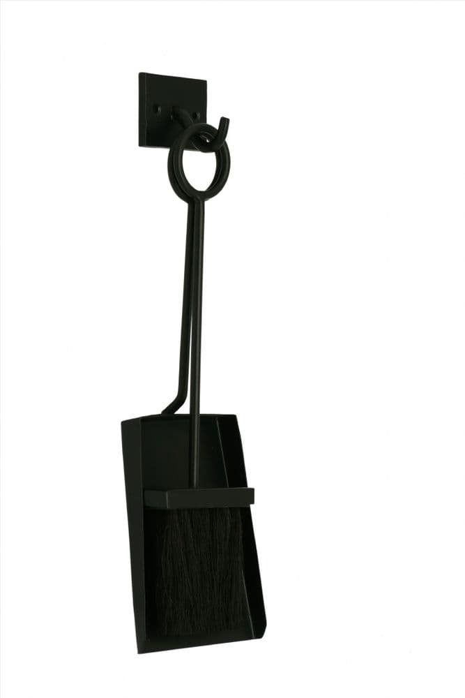 Black Wall Hanging Loop Hearth Tidy