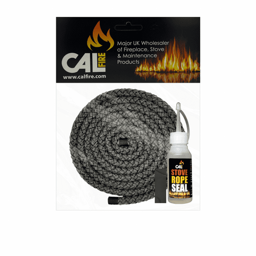 Hard Black Stove Rope Pack 2Metres