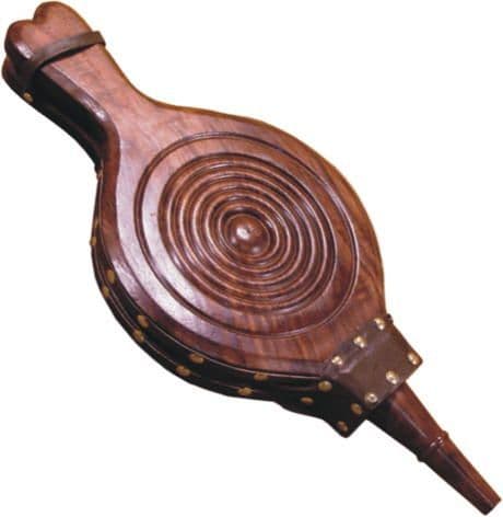 Leather Carved Hardwood Fire Bellows