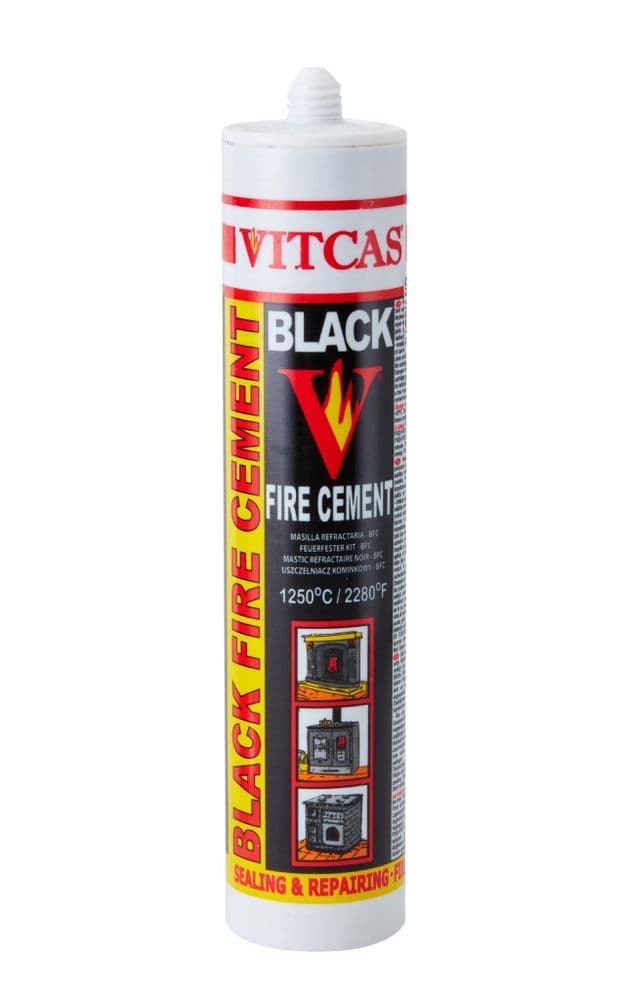 Premium Fire Cement Black 310ml Cartridge