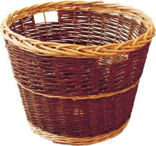 Round Rustic Log Basket