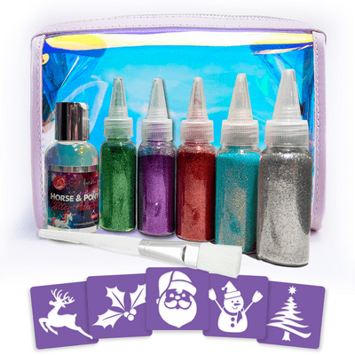 Equifashion Glitter Quarter Marks Tattoo Kit - Christmas Set