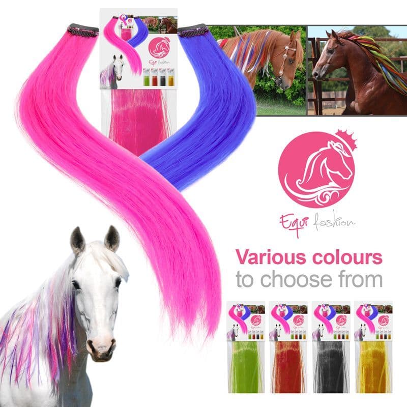 Equifashion Horse Mane & Tail Clip In Colour Extensions