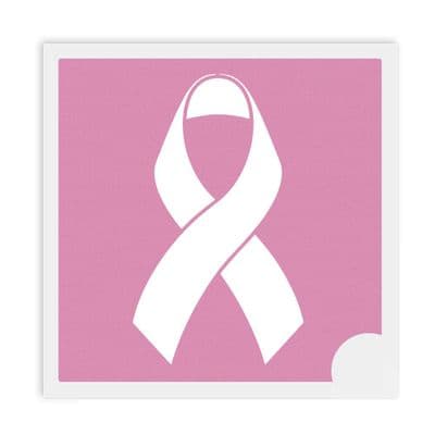 Equifashion Quarter Marker Cancer Research Pink Ribbon Mini Tattoo Stencil