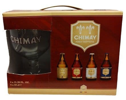 Chimay Trappist Gift Set (4 ales plus 1 goblet)