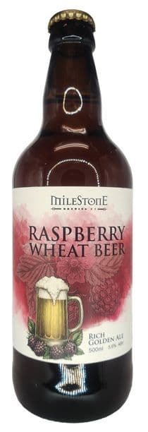 Milestone Raspberry Wheat beer