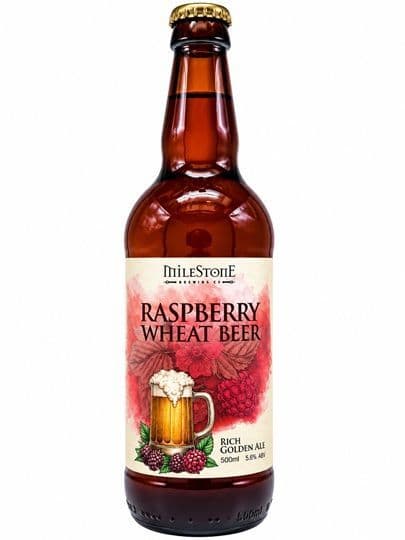 Milestone Raspberry Wheat beer