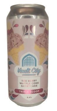 Vault City Red Berry Waffle Cone Shortcake Triple Scoop