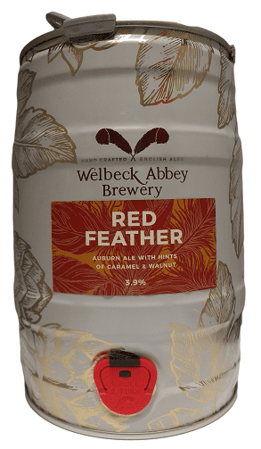 Welbeck Abbey Red Feathers Mini Keg