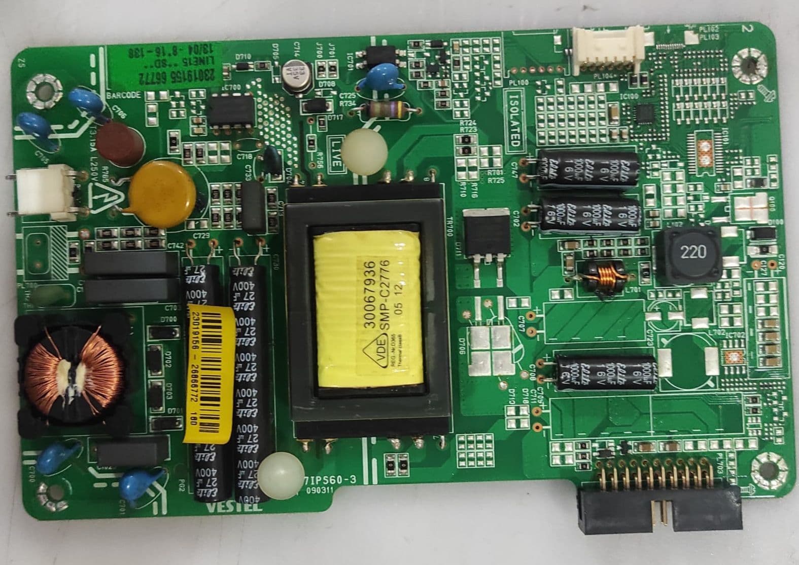 Carte D'alimentation Vestel 171PS62 - Pour Téléviseurs Panasonic Et Toshiba - Occasion Fonctionnelle