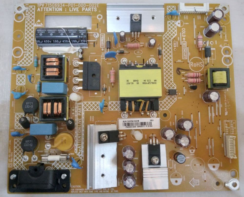 Carte D'alimentation Philips 715G6934-P01-000-002E Pour TV 40PFH4100/88 – Occasion