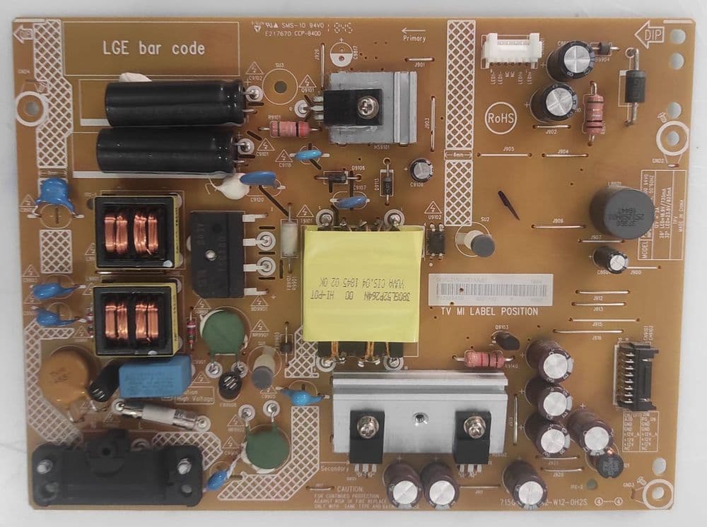 PLATINE D'ALIMENTATION LG 43LH500T 715G7574 P01 W03 0H2M EUR 60,00 PLATINE D'ALIMENTATION LG 43LH500T 715G7574 P01 W03 0H2M EUR 60,00