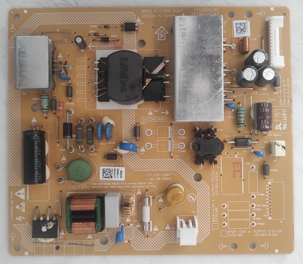 Sharp APDP-216A1 E Power Supply Board APDP-216A2 c531