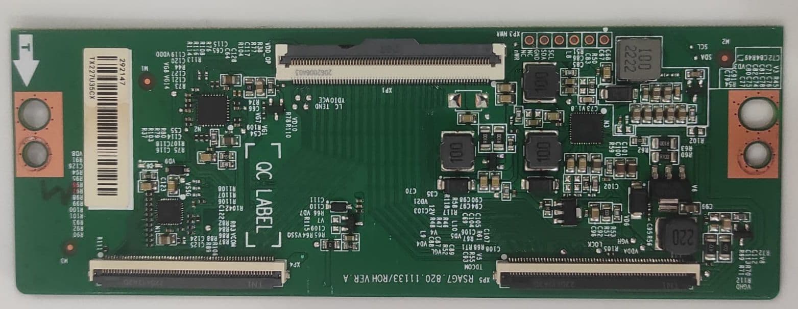 Carte T-Con RSAG7.820.10337/ROH Pour TV HISENSE 65A7100F Et 55A7100F – Très Bon état
