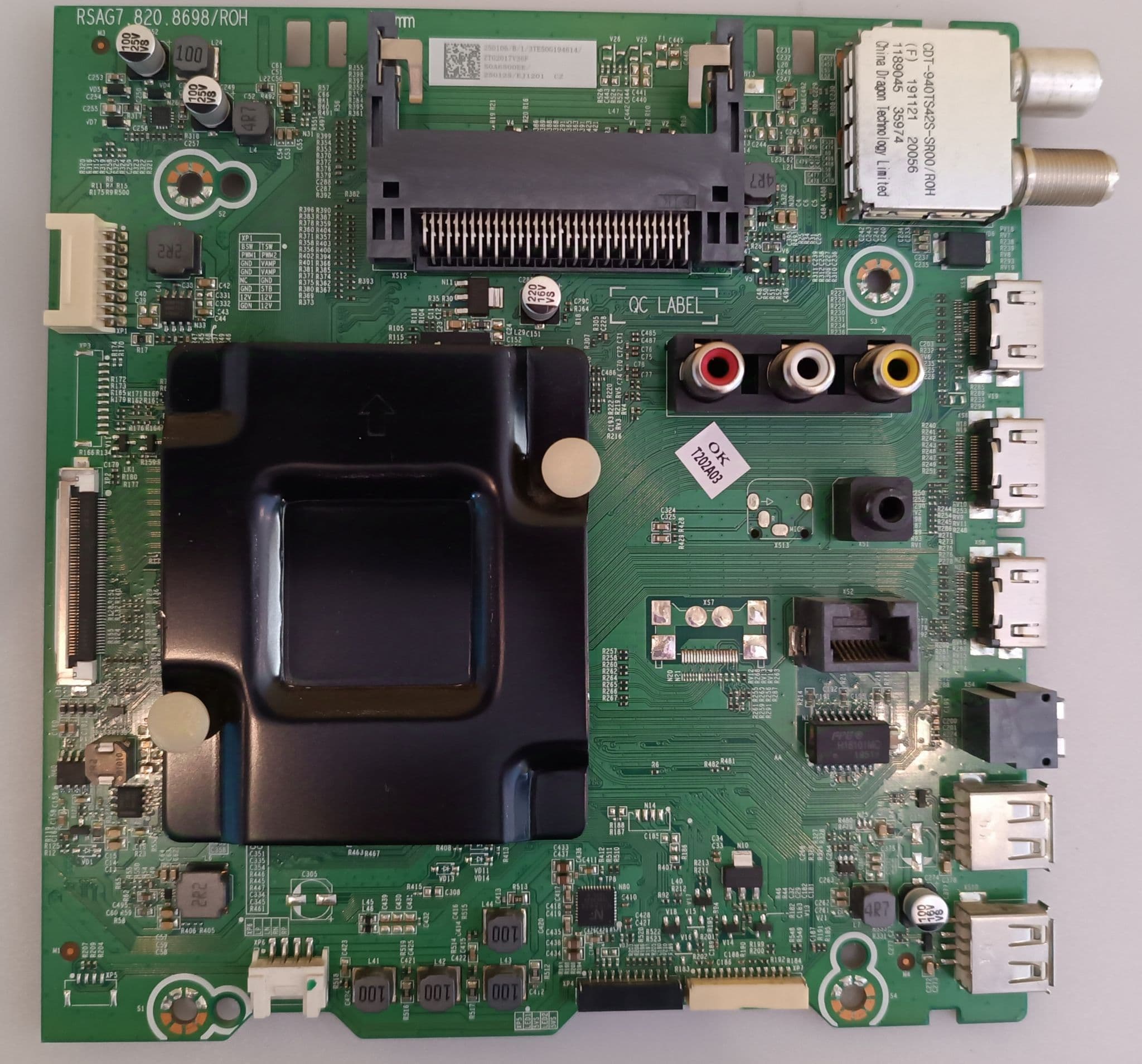 Scheda Madre Hisense H50B7100 RSAG7.820.9414 Pannello HD500V1U91 Aperto Mai Usato - Foto 4