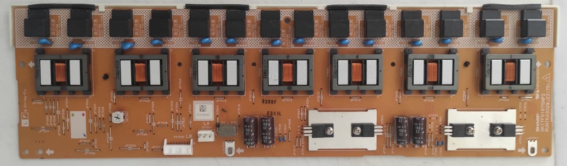 Carte D'alimentation Sharp 27-d052519 - Pour Pièces (tirée D'un TV HS)