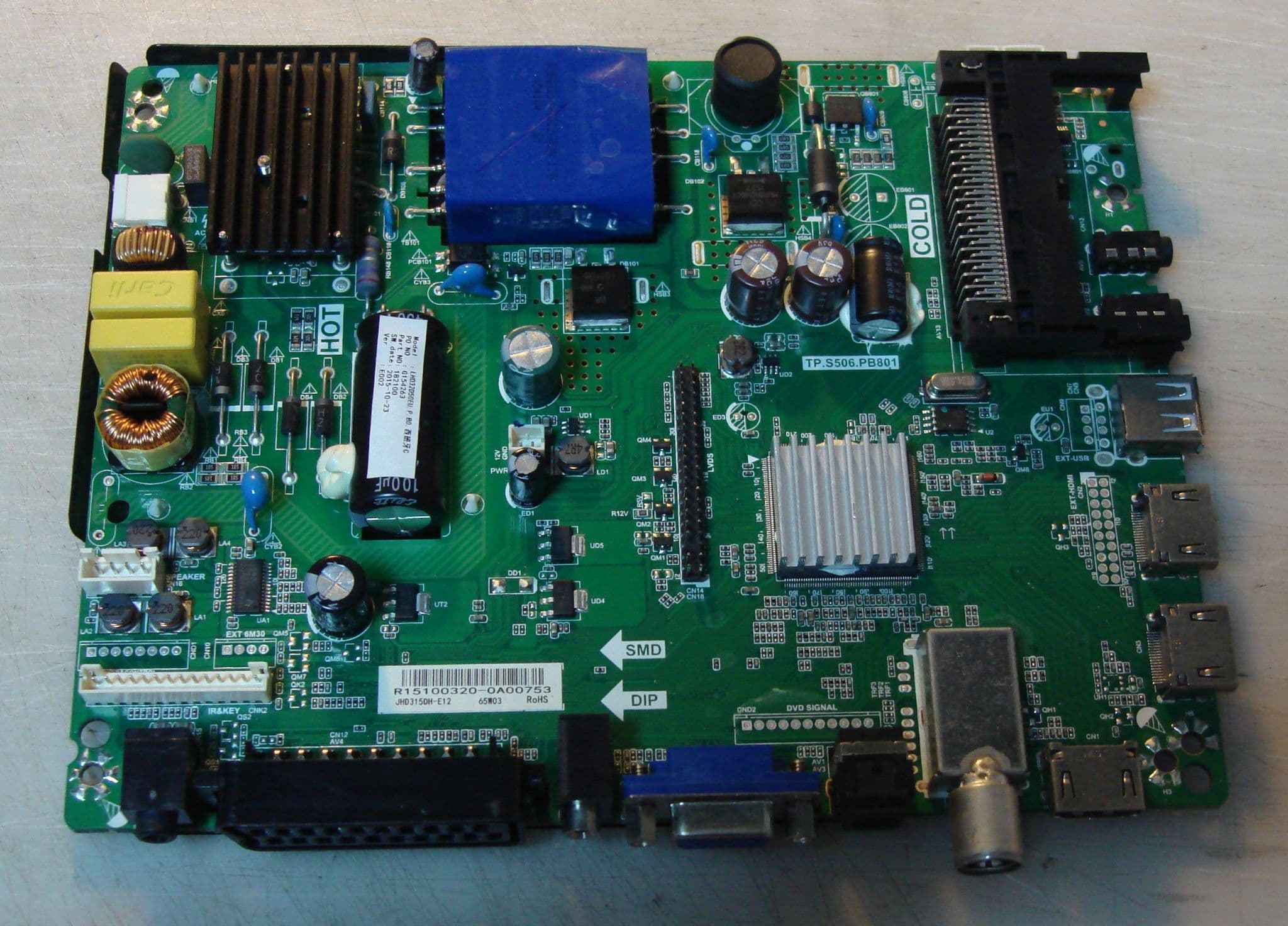 Carte Mère Télé Hisense H40M2100C Référence: TP.S506.PB801 - vente de
