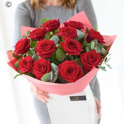 Dozen Luxury Red Roses CCROR1200