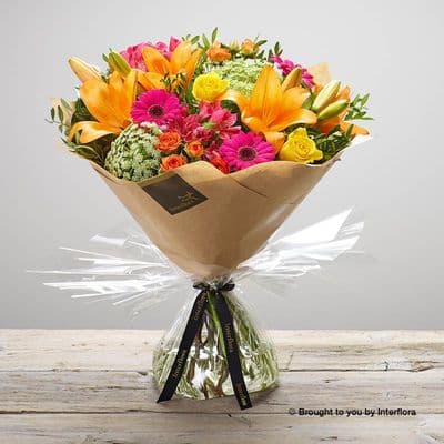 Flaming Fiesta Hand-tied