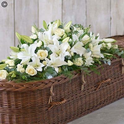 Lily and Rose Casket Spray F13523WS