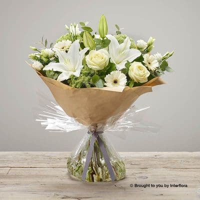 White Radiance Sympathy Hand-tied