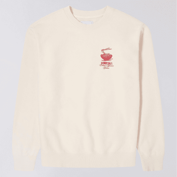 EDWIN RAMEN PALACE SWEAT - WHISPER WHITE