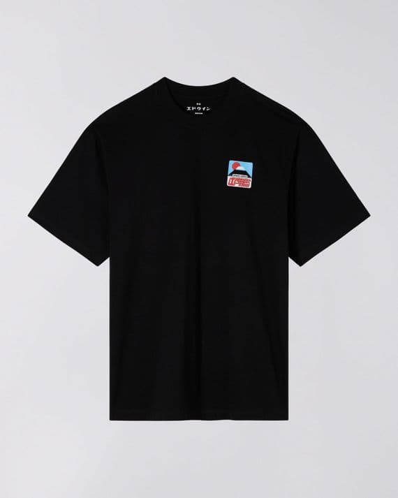 EDWIN SUNSET ON FUJI SAN  TEE -  BLACK