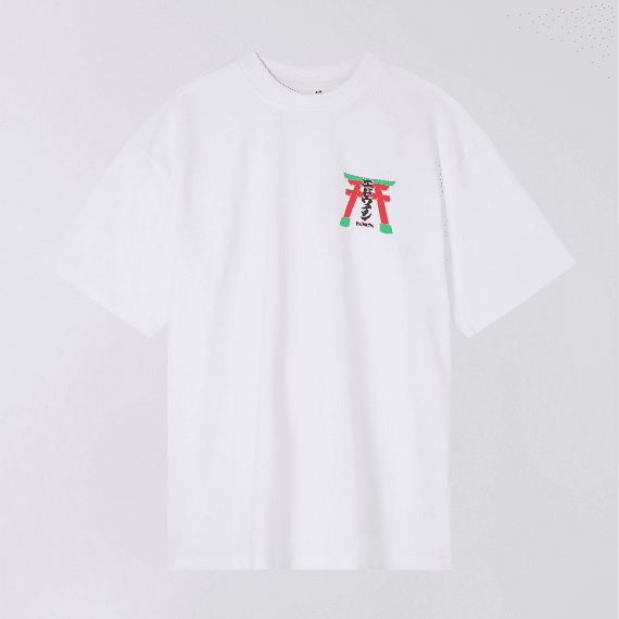 EDWIN TORII  TEE -  WHITE
