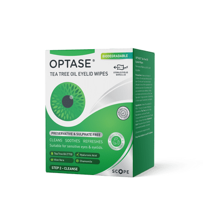 Optase Tea Tree Oil Eye Lid Wipes