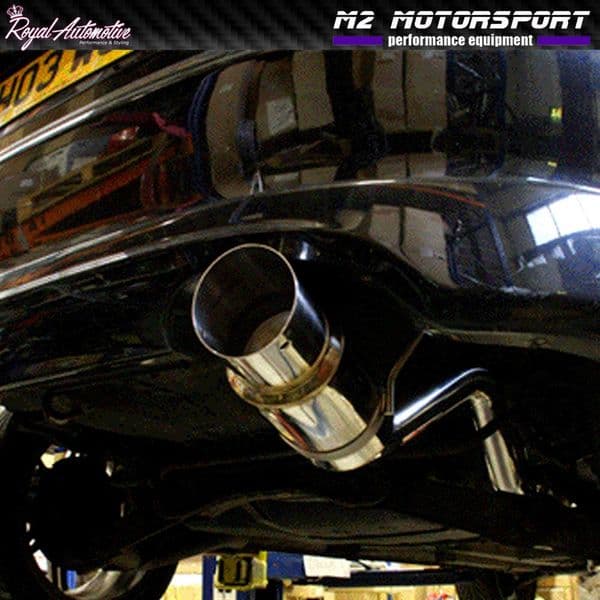 Honda Civic EP3 Type R Performance Back Box Exhaust 100mm Angled Slash ...