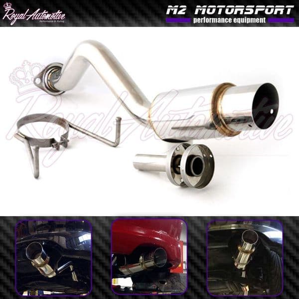 Honda Civic EP3 Type R Performance Back Box Exhaust 100mm Angled Slash ...