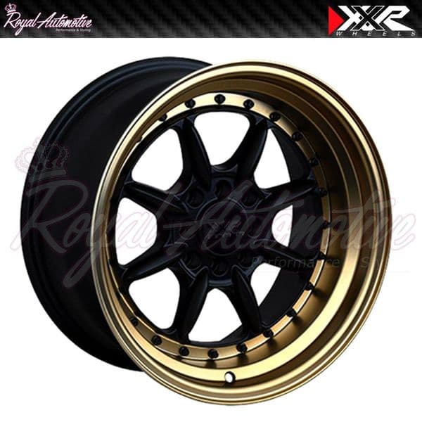 XXR 002.5 Deep Dish Light Alloy Wheels 15x8 ET0 4x100 4x114 Black Bronze JDM