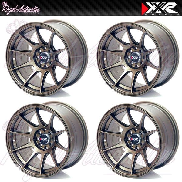 XXR 527 Concave Alloy Wheels 15x8.25 ET0 4x100 4x108 Flat Bronze JDM JAP Euro