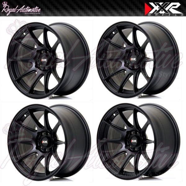XXR 527 Concave Alloy Wheels 15x8.25 ET0 4x100 4x114.3 Flat Black JDM JAP Euro