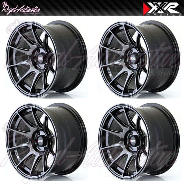 XXR 527 Concave Alloy Wheels 15x8.25 ET0 4x100 Chrome Black JDM JAP Euro Stance