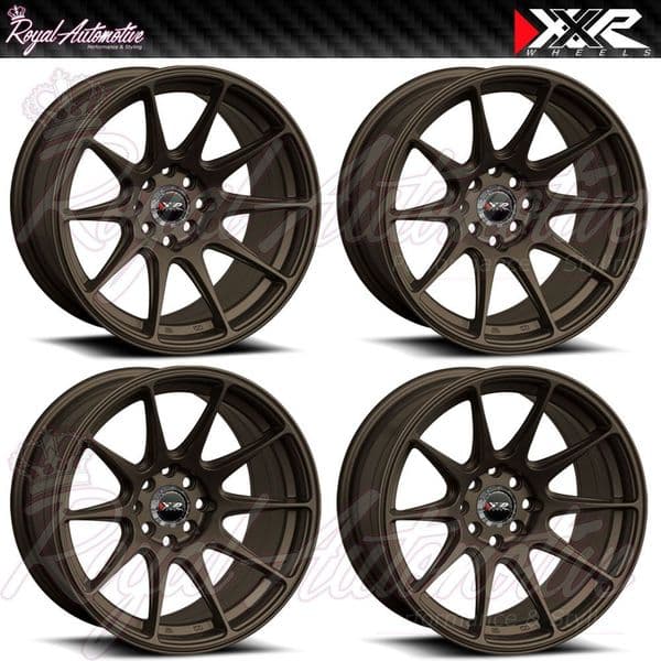 XXR 527 Concave Alloy Wheels 17x8.25 ET25 5x100 5x114.3 Flat Bronze JDM JAP Euro